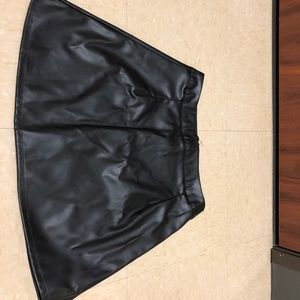 Pleather mini skirt